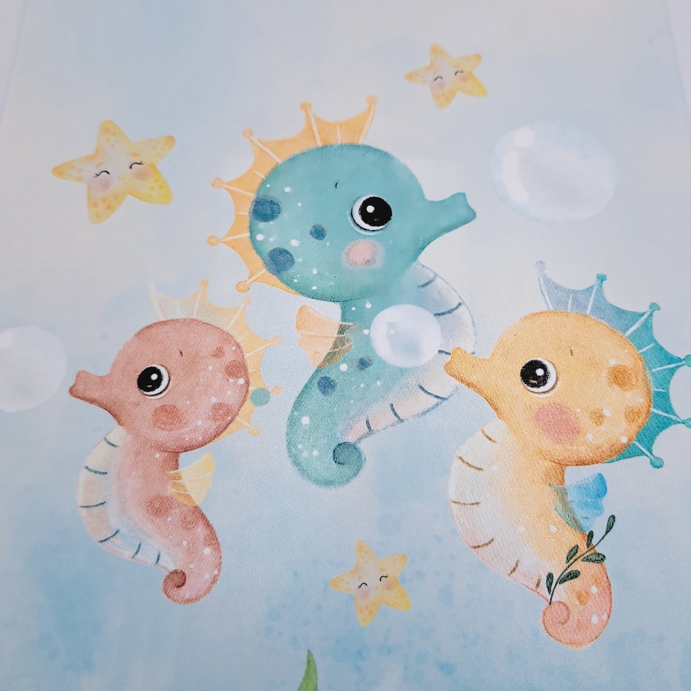 6-Piece Aquatic Sea Animals Prints  Pastel Color Art - Marine Life Art - Picture 9 of 11